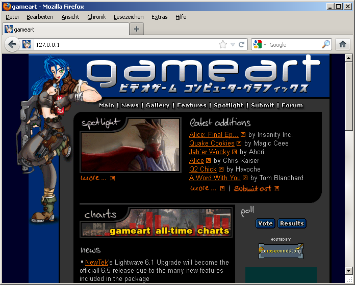 GameArt website version 2